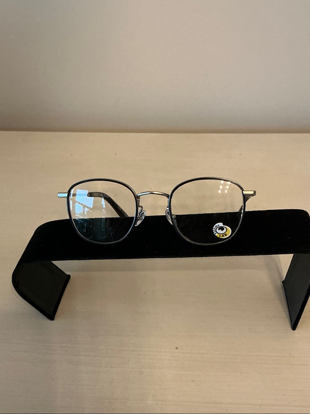 Authentic, eyebobs Round Metal Reading Glasses +1.00